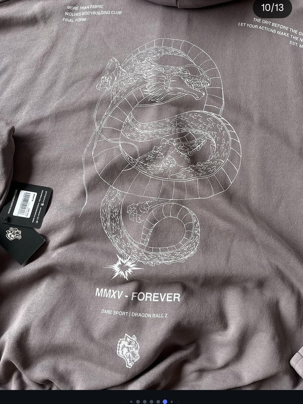 Darc Sport Dragon Ball Z Hoodie NWT Size Large - Picture 2 of 6